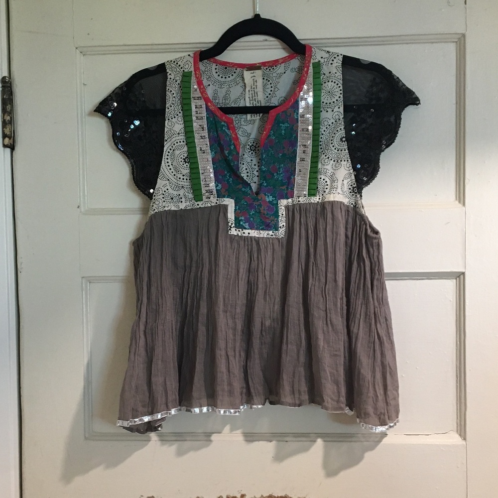 Free People Multi Media Top